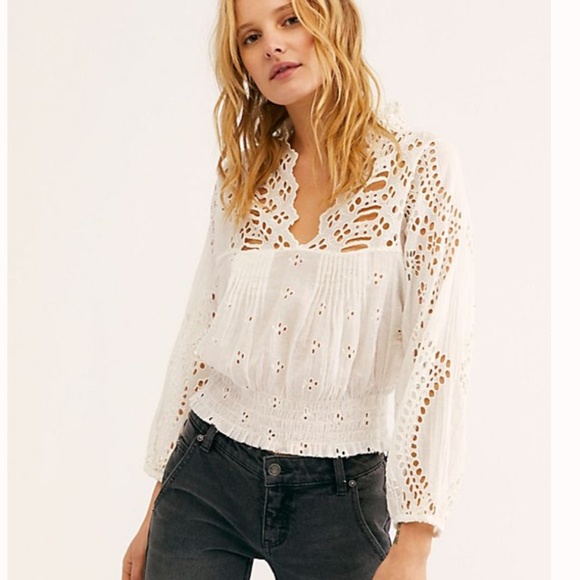 Free People Tops - Free People eyelet top Free People Tops - Free People eyelet top